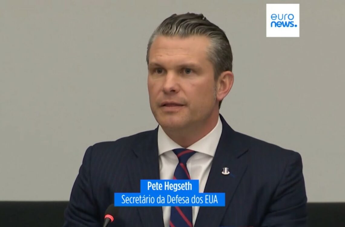 secretário da Defesa dos EUA, Pete Hegseth