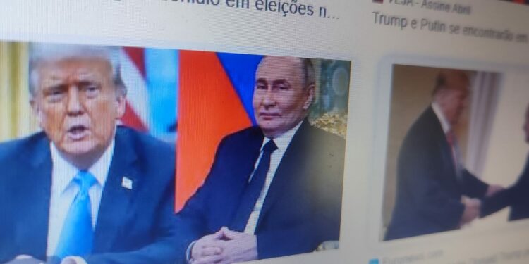 TRUMP E PUTIN - foto reprodução internet