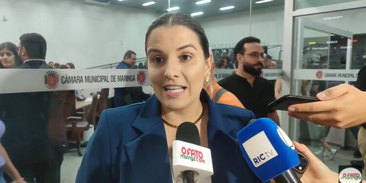 Majô é primeira mulher a presidir a Câmara Municipal de Maringá. Foto - OFATOMARINGA.COM