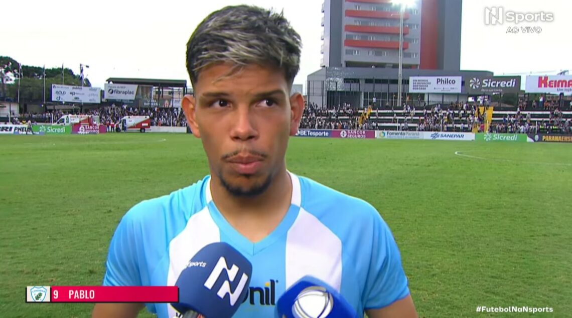 Pablo fez o gol da vitória do Londrina. O jogador foi escolhido pelos seguidores da Nsports como o melhor jogador em campo.