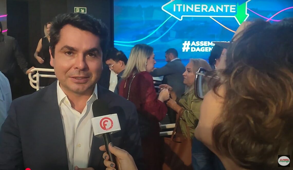 Presidente da Alep, deputado Alexandre Curi (PSD) durante entrevista exclusiva a OFATOMARINGA.COM