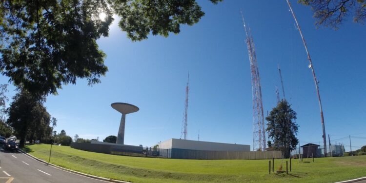 Praça Pio XII também conhecida como das Antenas ou Cogumelo  fica no alto da zona 5